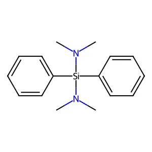 Bis(dimethylamino)diphenylsilane structure