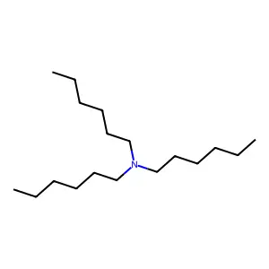 Trihexylamine structure