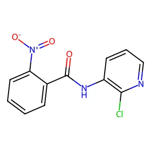 n-(2-chloropyridin-3-yl)-2-nitrobenzamide structure