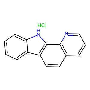 11H-pyrido[2,3-a]carbazole;hydrochloride structure