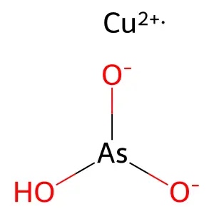 CUPRIC ARSENITE structure