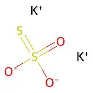 Potassium thiosulfate structure