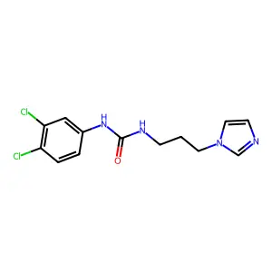 1-(3,4-dichlorophenyl)-3-(3-imidazol-1-ylpropyl)urea structure