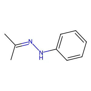 Acetone phenylhydrazone structure