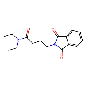 N,N-Diethyl-1,3-dioxo-2-isoindolinebutyramide structure