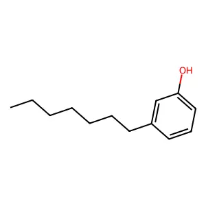 Phenol, 3-heptyl- structure