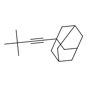 1-(3,3-dimethylbut-1-ynyl)adamantane structure