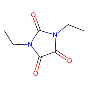 1,3-Diethyl-2,4,5-imidazolidinetrione structure