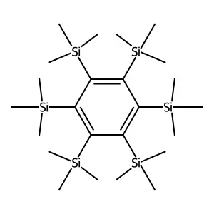 1,2,3,4,5,6-Hexakis(trimethylsilyl)benzene structure