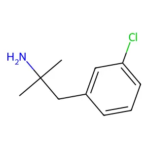 1-(3-chlorophenyl)-2-methylpropan-2-amine structure