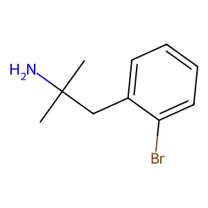 1-(2-bromophenyl)-2-methylpropan-2-amine structure