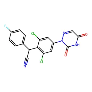 Compound C17H9Cl2FN4O2 structure