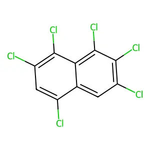 1,2,3,5,7,8-hexachloronaphthalene structure