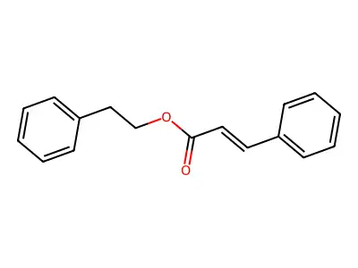 Phenethyl cinnamate structure