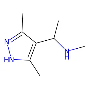 1-(3,5-dimethyl-1H-pyrazol-4-yl)-N-methylethanamine structure