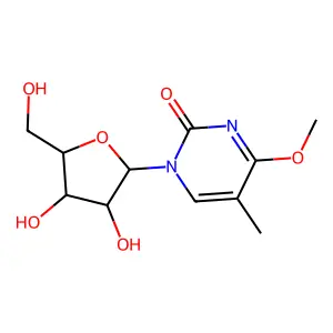 1-[3,4-dihydroxy-5-(hydroxymethyl)oxolan-2-yl]-4-methoxy-5-methylpyrimidin-2-one structure