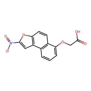 ACETIC ACID, ((2-NITRONAPHTHO(2,1-b)FURAN-7-YL)OXY)- structure