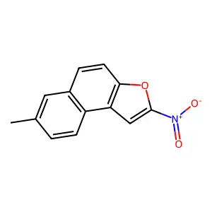 NAPHTHO(2,1-b)FURAN, 7-METHYL-2-NITRO- structure