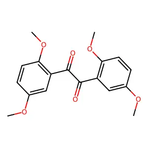 1,2-bis(2,5-dimethoxyphenyl)ethane-1,2-dione structure