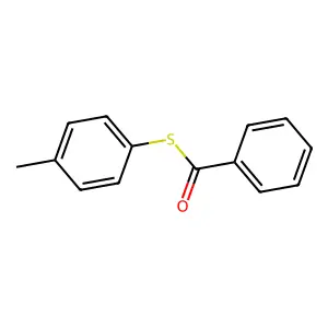S-(4-methylphenyl) benzenecarbothioate structure