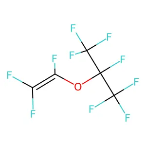1,1,1,2,3,3,3-heptafluoro-2-(1,2,2-trifluoroethenoxy)propane structure