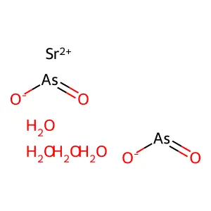 strontiumoxoarsinitetetrahydrate structure