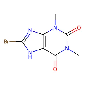 Bromotheophylline structure