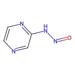 Pyrazine diazohydroxide structure