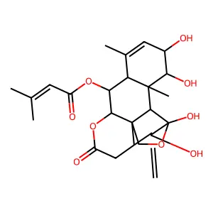 13,18-Dehydro-6alpha-senecioyloxychaparrin structure