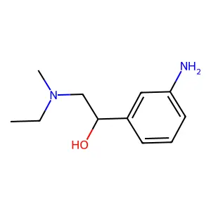 alpha-(m-Aminophenyl)-beta-ethylmethylaminoethanol structure