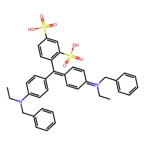 Acid Blue 7 free acid structure