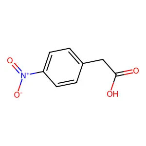 4-Nitrophenylacetic acid structure