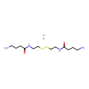 N,N'-(Dithiodiethylene)bis(4-aminobutyramide) dihydrobromide structure