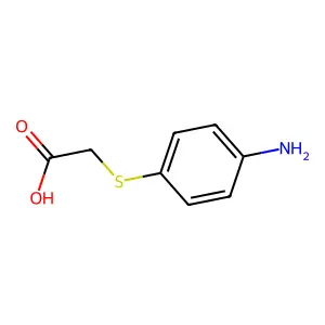 (4-Aminophenylthio)acetic acid structure