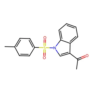 1-[1-(4-methylphenyl)sulfonylindol-3-yl]ethanone structure