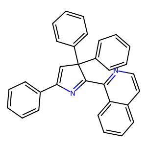 1-(3,3,5-triphenyl-3h-pyrrol-2-yl)isoquinoline structure