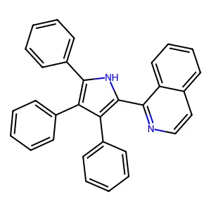 1-(3,4,5-triphenyl-1h-pyrrol-2-yl)isoquinoline structure