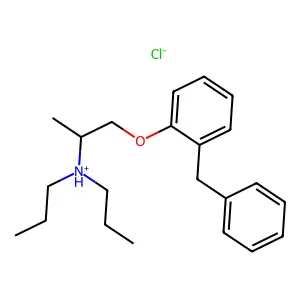 N-((1-(2-Benzylphenoxy)methyl)ethyl)dipropylamine hydrochloride structure