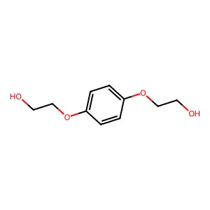 2-[4-(2-hydroxyethoxy)phenoxy]ethanol structure
