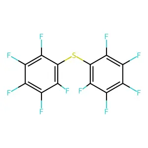 1,2,3,4,5-pentafluoro-6-(2,3,4,5,6-pentafluorophenyl)sulfanylbenzene structure