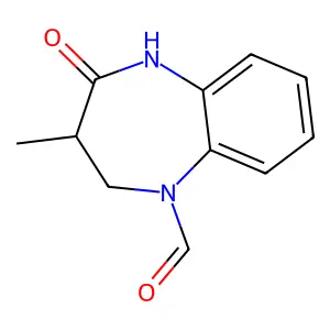 3-methyl-2-oxo-3,4-dihydro-1H-1,5-benzodiazepine-5-carbaldehyde structure