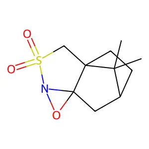 11,11-dimethyl-5-oxa-3lambda6-thia-4-azatetracyclo[6.2.1.01,6.04,6]undecane 3,3-dioxide structure