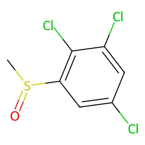 1,2,5-trichloro-3-methylsulfinylbenzene structure