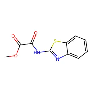 Benzothiazolyl-2-oxaminic acid, methyl ester structure