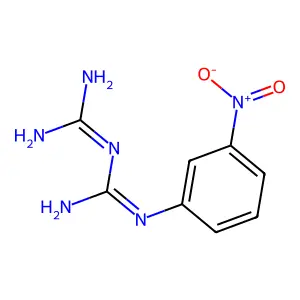 N-(3-nitrophenyl)imidodicarbonimidic diamide structure