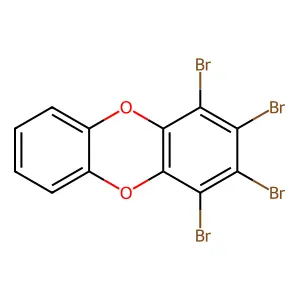 1,2,3,4-Tetrabromodibenzo-p-dioxin structure