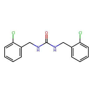 1,3-bis[(2-chlorophenyl)methyl]urea structure