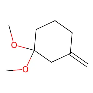 1,1-dimethoxy-3-methylidenecyclohexane structure