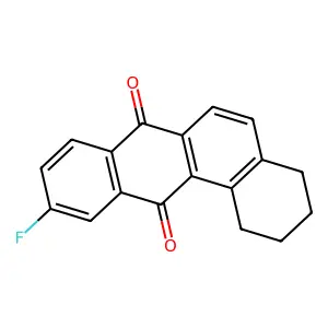10-fluoro-1,2,3,4-tetrahydrobenzo[a]anthracene-7,12-dione structure