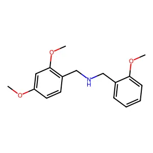 1-(2,4-dimethoxyphenyl)-N-(2-methoxybenzyl)methanamine structure